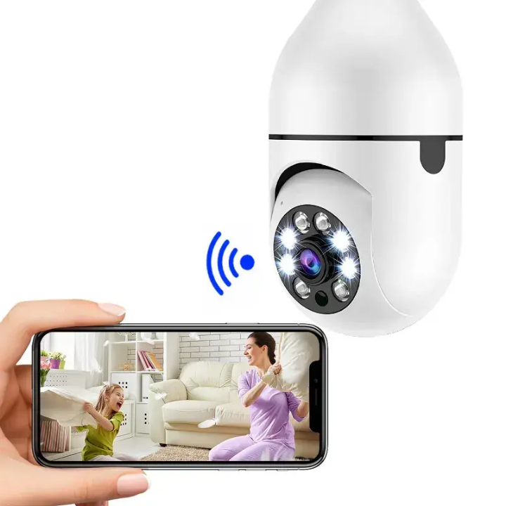 Caméra Ampoule rotative 360° – Protégez Ce Qui Compte, Discrètement et Efficacement - Africom