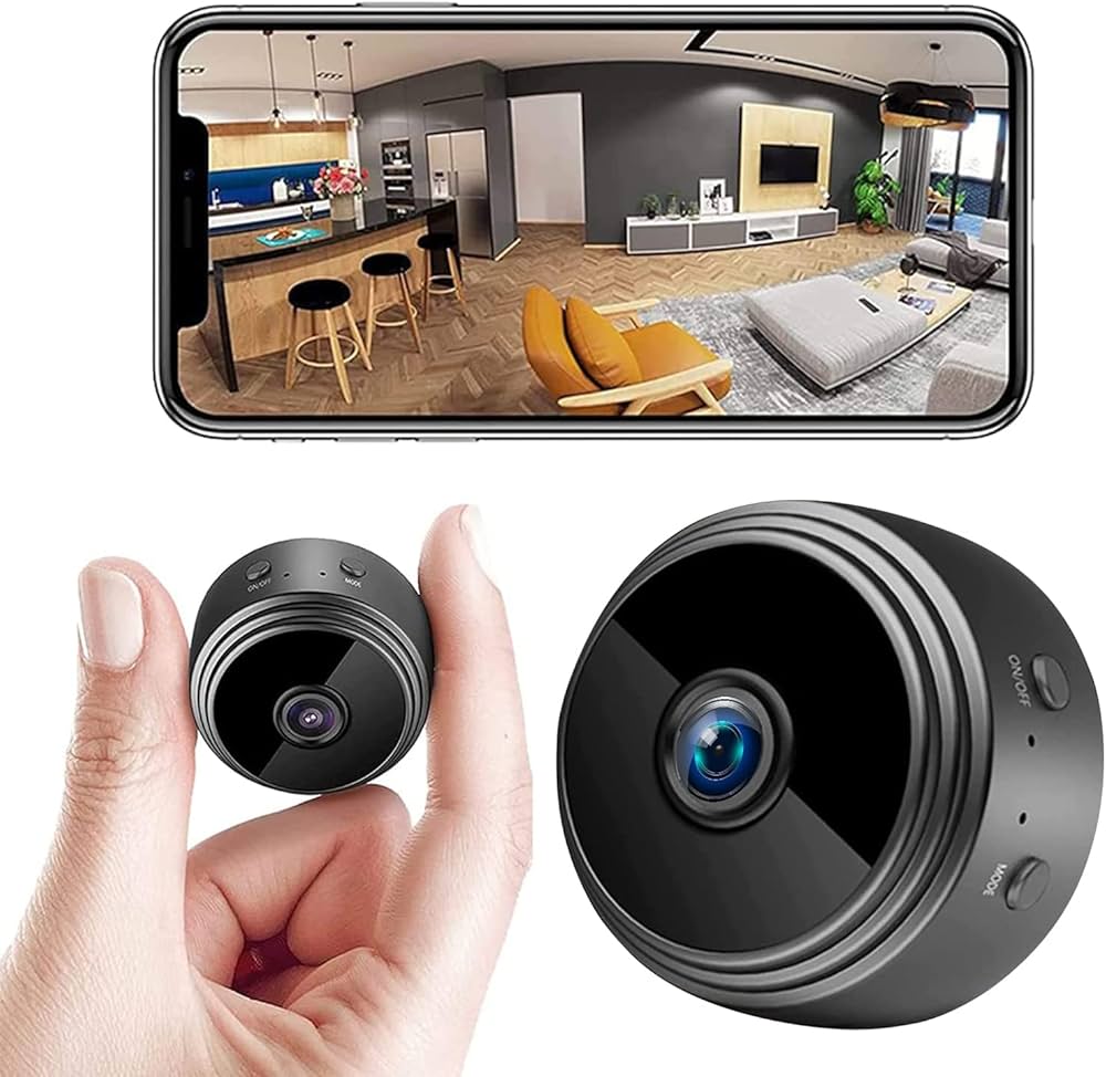 Mini Caméra WiFi Rotative 360° – Surveillez ce qui compte pour vous à distance en toute tranquillité !
