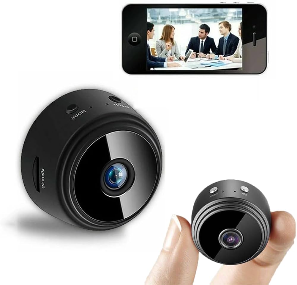 Mini Caméra WiFi Rotative 360° – Surveillez ce qui compte pour vous à distance en toute tranquillité !