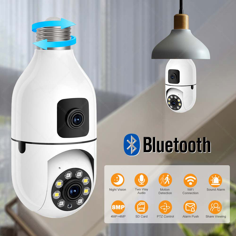 Caméra de Surveillance Double Objectif 360° WiFi – Vision Totale, Protection Totale