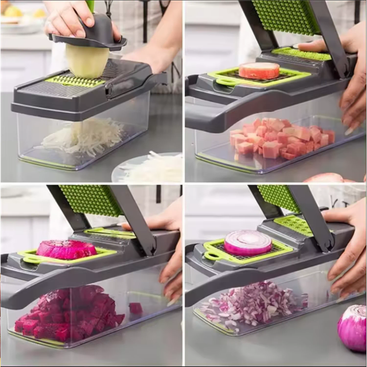 Découpeuse Multifonction 12-en-1 – Votre Allié Cuisine au Quotidien