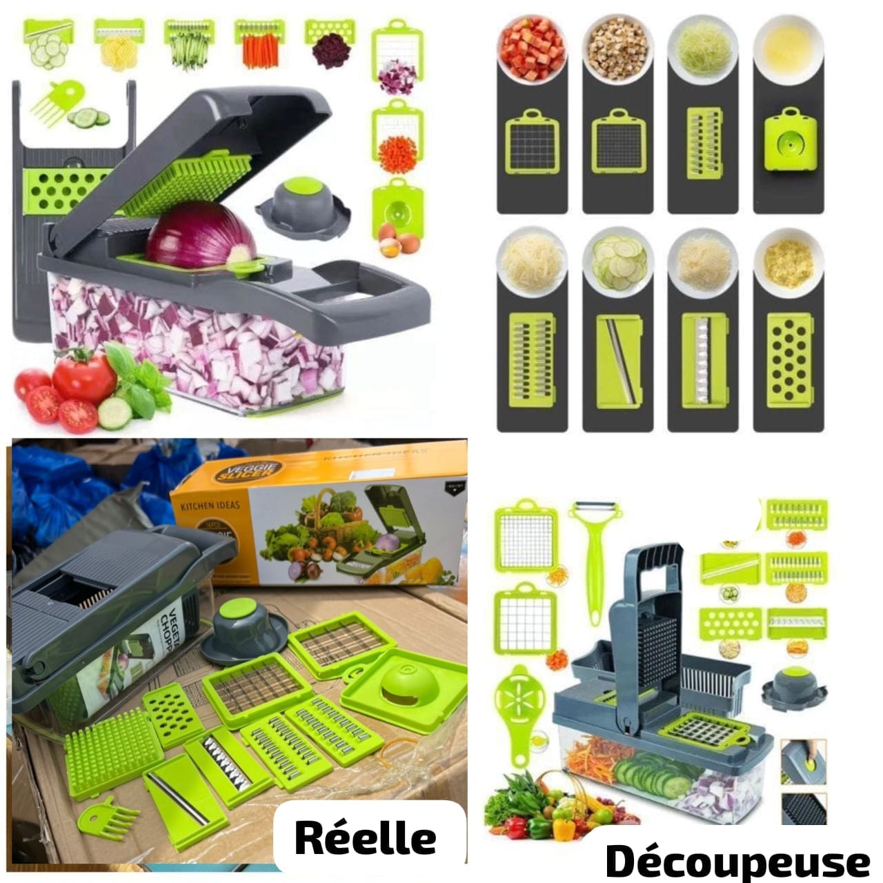 Découpeuse Multifonction 12-en-1 – Votre Allié Cuisine au Quotidien