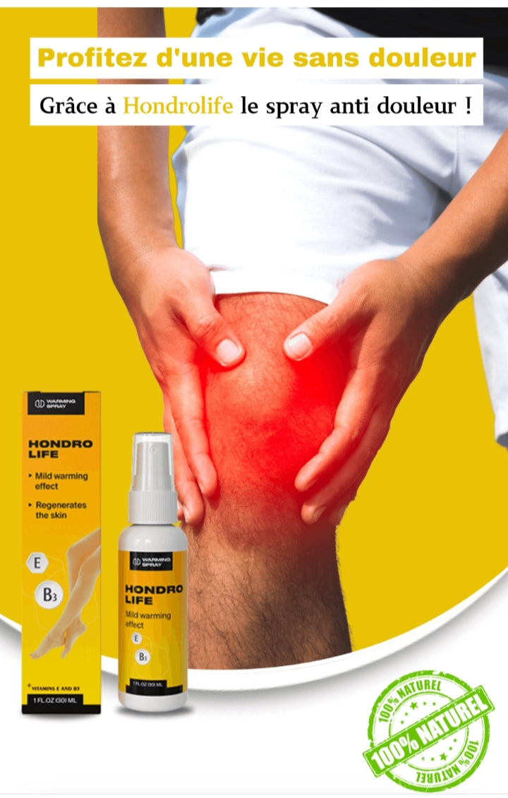 Spray Anti Douleur articulaire, sans médicaments ni injections !