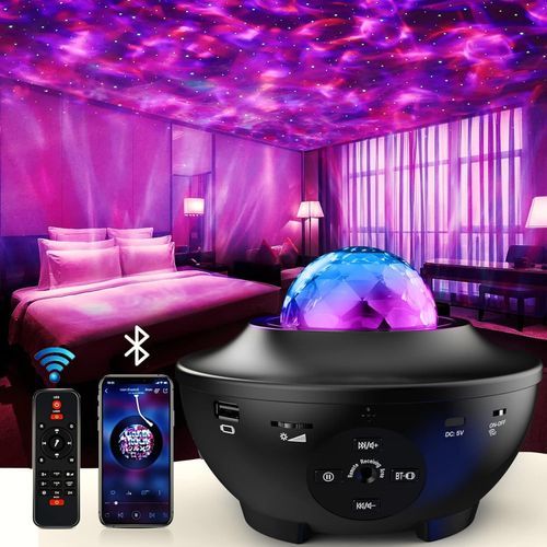 Projecteur Veilleuse đ ĂtoilĂ© Galaxie âš avec TĂ©lĂ©commande đź & Haut-Parleur Bluetooth đ