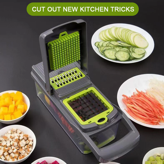 Découpeuse Multifonction 12-en-1 – Votre Allié Cuisine au Quotidien