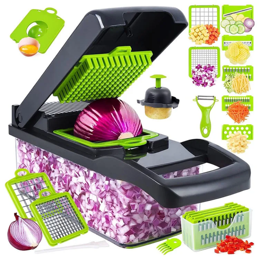 Découpeuse Multifonction 12-en-1 – Votre Allié Cuisine au Quotidien