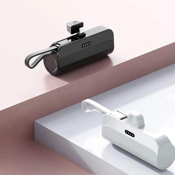 Mini power bank 2 en 1 compacte, légère et facile à transporter