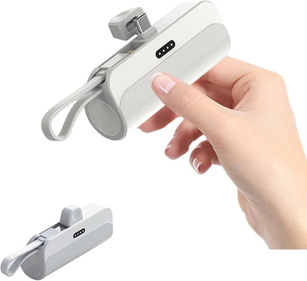 Mini power bank 2 en 1 compacte, légère et facile à transporter